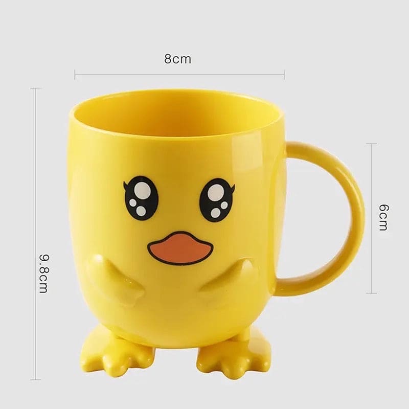 Duck Mouthwash Cup, Bathroom Tumbler Toothpaste Holder With Handle, Mouthwash Home Travel Cups, Cute Children Toothbrush Clean Cup, Baby Toothbrush Mug