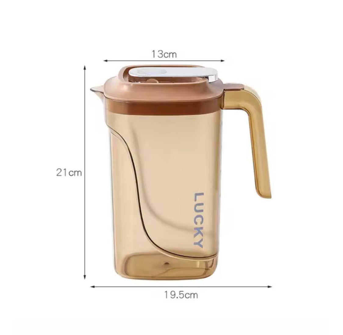 Large Capacity Transparent Water Juice Jug, Heat Resistant Juice Containers, Transparent Glass Water Mug