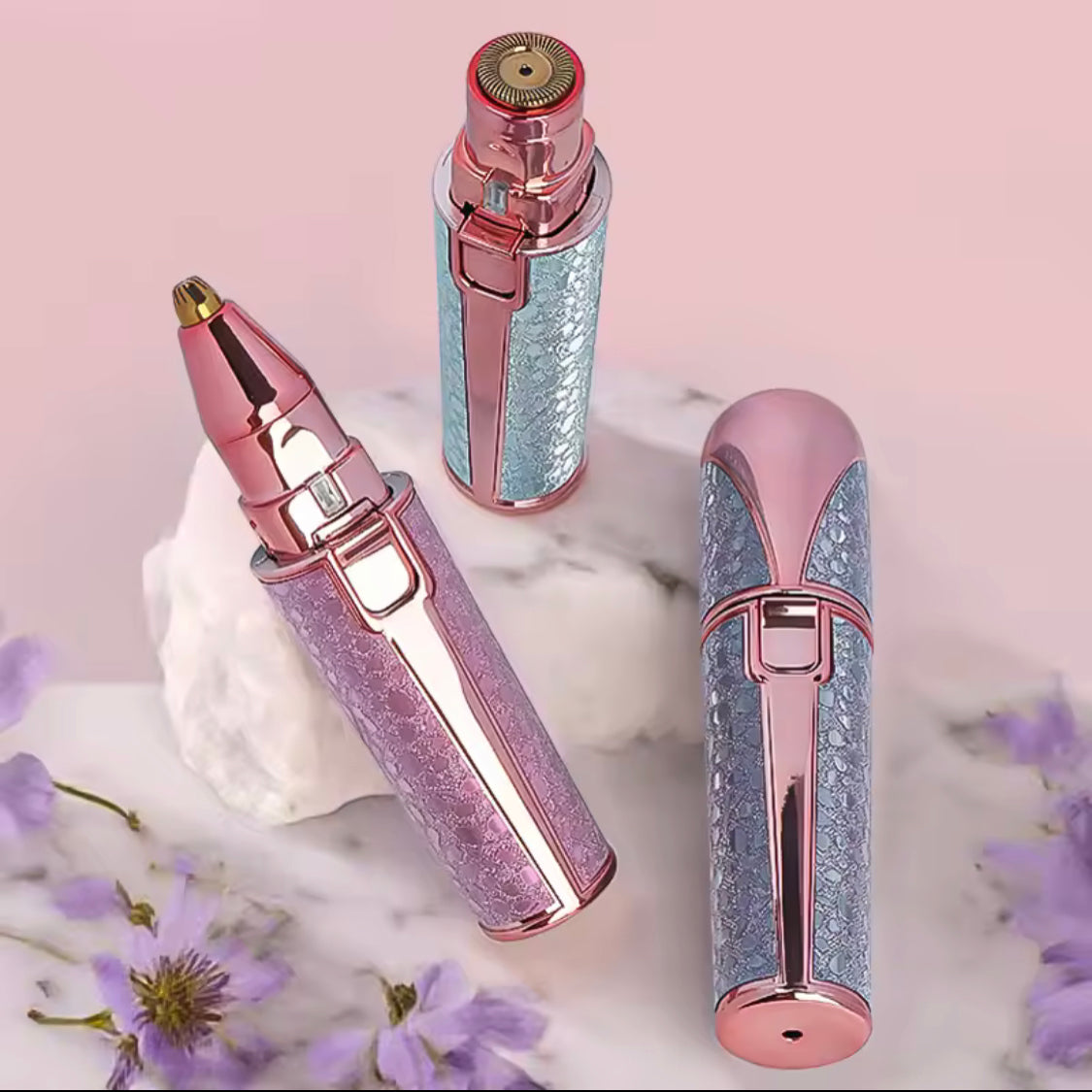 2 In1 Rechargeable Eyebrow Trimmer, Painless Facial Hair Removal Device, Battery Operated Eyebrow Trimmer