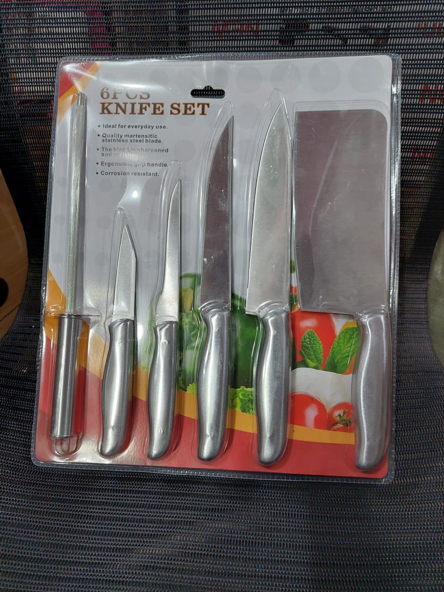 Set of 6 Steel Knife, 6pcs Classic Steel Knife Set
