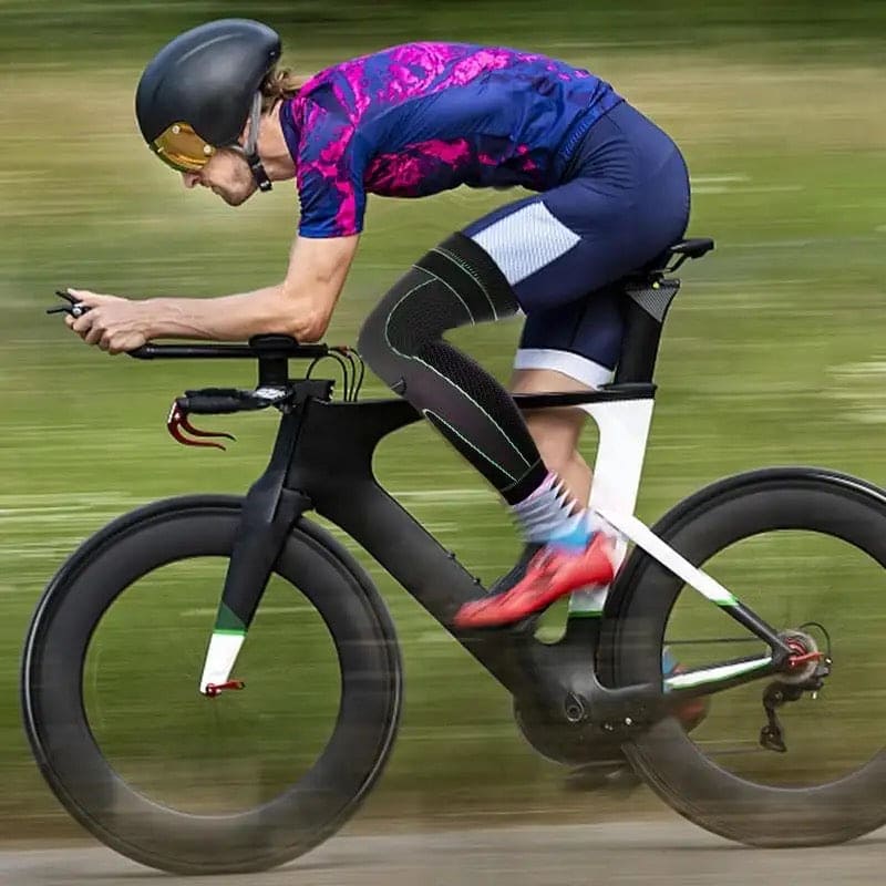 1 Pc Compression Knee Pad With Strap, Long Full Legs Sleeve, Arthritis Relief Running Gym Sport Knee Pad, Elastic Long Kneepad Brace, Warm Belt Knee Massager, Leg Self Heating Support Knee Pad