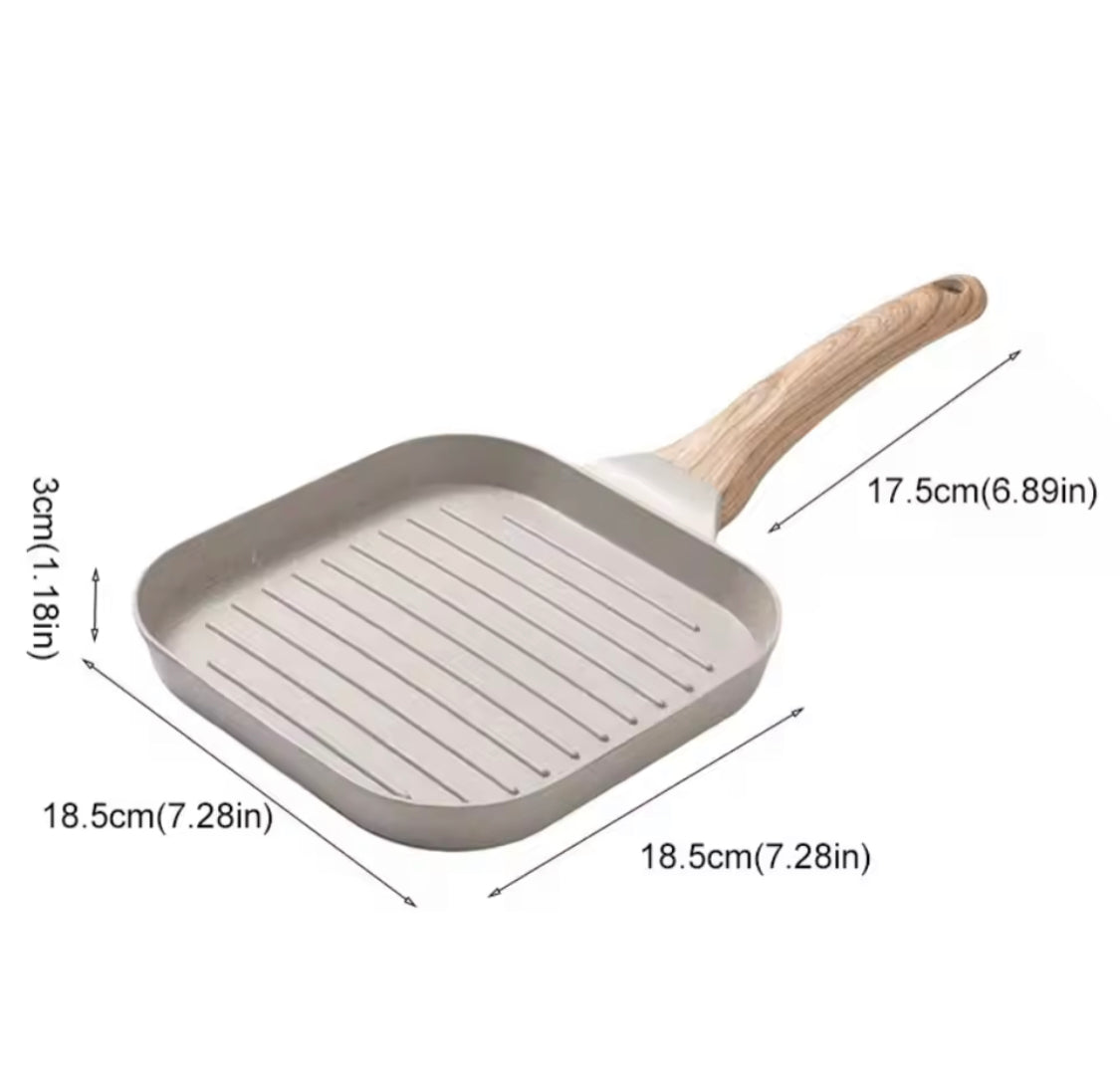 Nonstick Square Frying Pan With  Handle, Non Stick Frying Pan, Household Breakfast Maker Pan