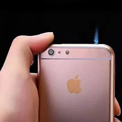 iPhone Dummy Lighter With Flashlight, Metal Cigar Lighter, Refillable Mobile Lighter, Classic Phone Pocket Lighter, Amazing Originality Lighter, Butane Windproof Gas Lighter, Multipurpose Kitchen Cigarette Fashion Lighter