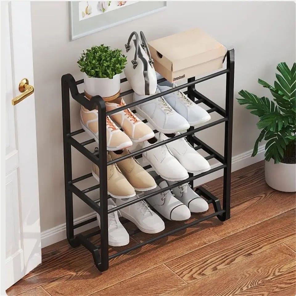 4 Layer Ola Shoe Rack, Multilayer Shoe Rack, Dormitory Door Simple Shoe Organizer, Student Shoe Rack Simple Shoe Holder, Expandable Adjustable Cabinet Shoe Cabinet