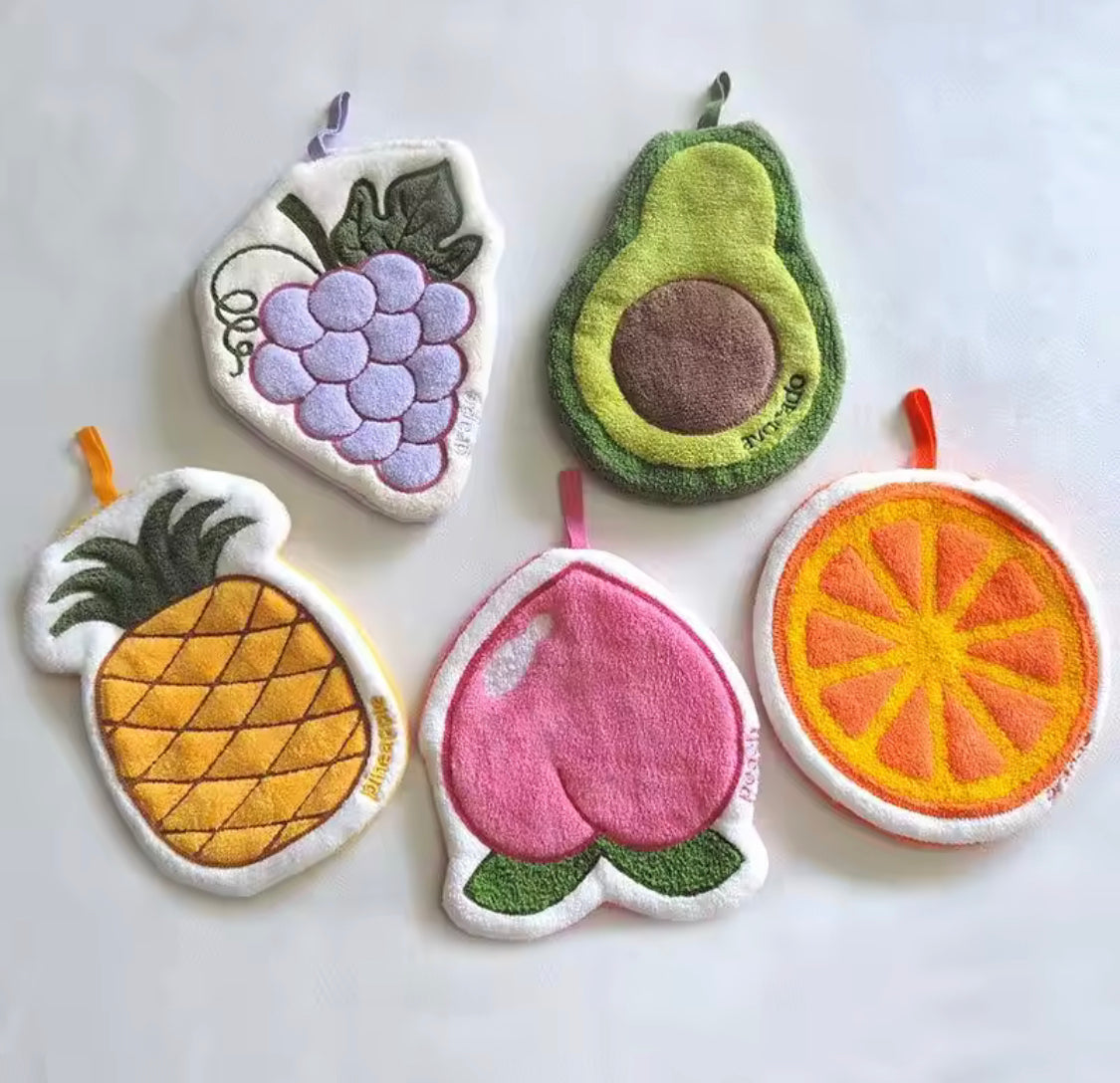 Kitchen Fruit Hand Towel, Quick Drying Kitchen Wiping Towel, Kitchen Cleaning Towel, Kitchen Accessories