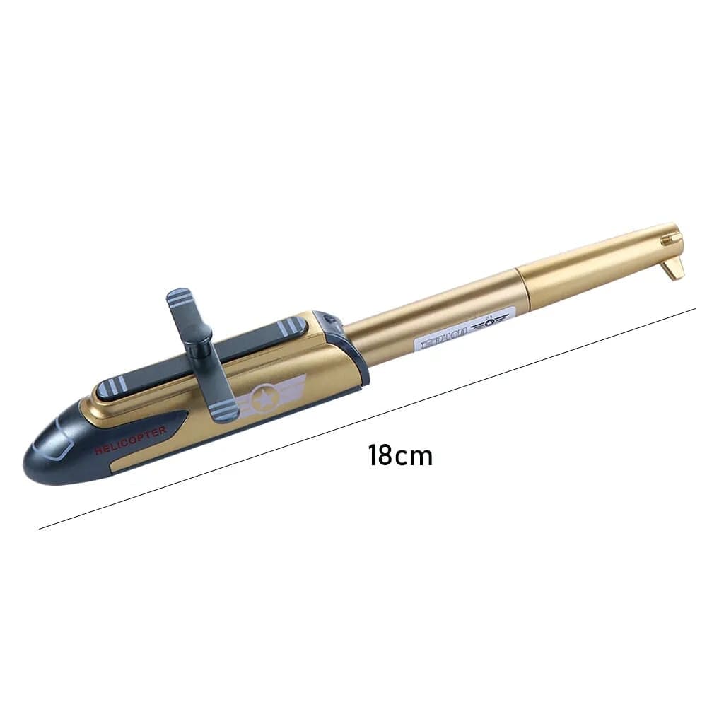 Creative Helicopter Metal Gel Pen, Military Weapon Fighter Helicopter Pen, Student Pen Stationery, Dry Student Exam Signature Pen, Quick Dry School Supplies Signature Pen, Combat Helicopter School Gel Pen