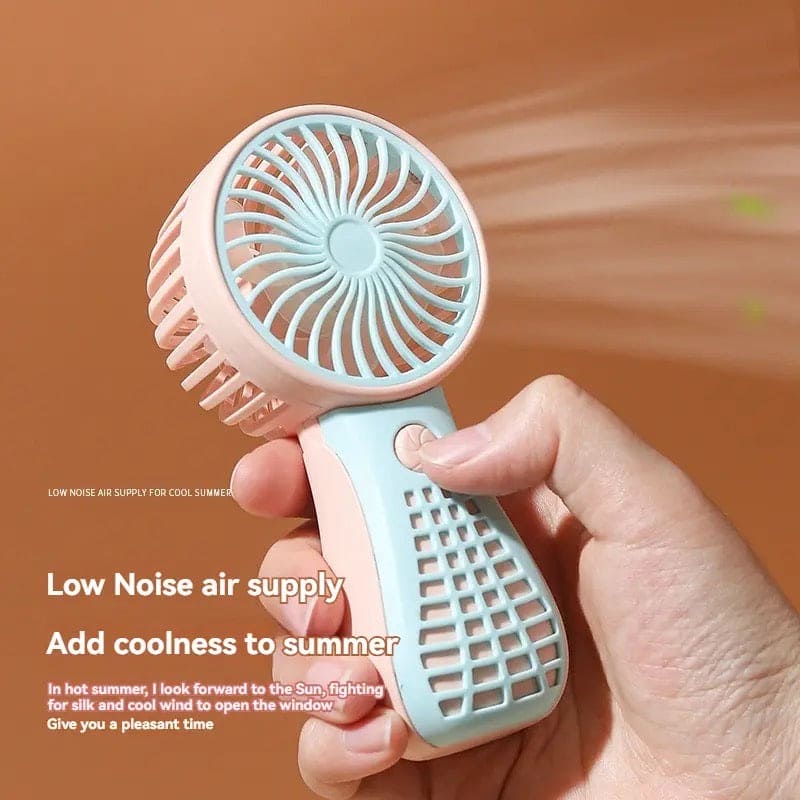 New Mini Small Fan, USB Rechargeable Handheld Fan, Summer Outdoor Portable Small Fan, Student Office Cute Small Cooling Fan, Nature Hike Mini Air Conditioner, Handheld Desktop Air Cooling Tool
