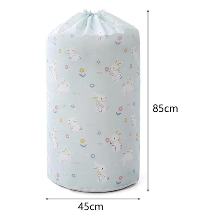 Drawstring Buggy Bag, Large Capacity Quilt Sorting Bag, Clothes Luggage Moving Cylinder Bag, Closet Closing Organizer Bag, Foldable Wardrobe Organizer, Dustproof Thickened Clothing Storage Bag, Vertical Blanket Storage Bag, Bedding Storage Pouches