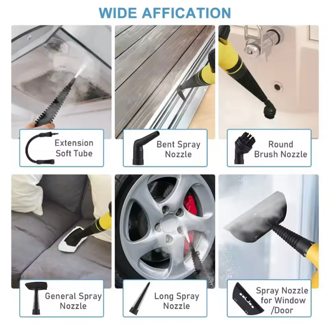 Handheld Steam Cleaning Machine, High Temperature Pistol Grip Steam Cleaner, Multi Purpose Air Conditioner Appliances, Cleaning Gadget