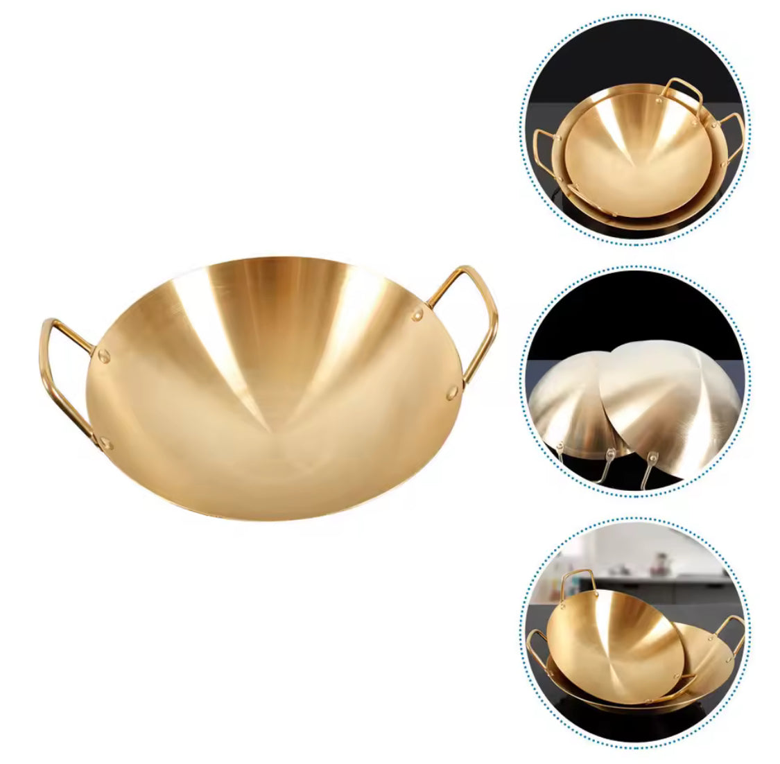 Thickened Steel Cooking Pot, Double Layer Reheating Pan, Stainless Steel Kitchen Cooking