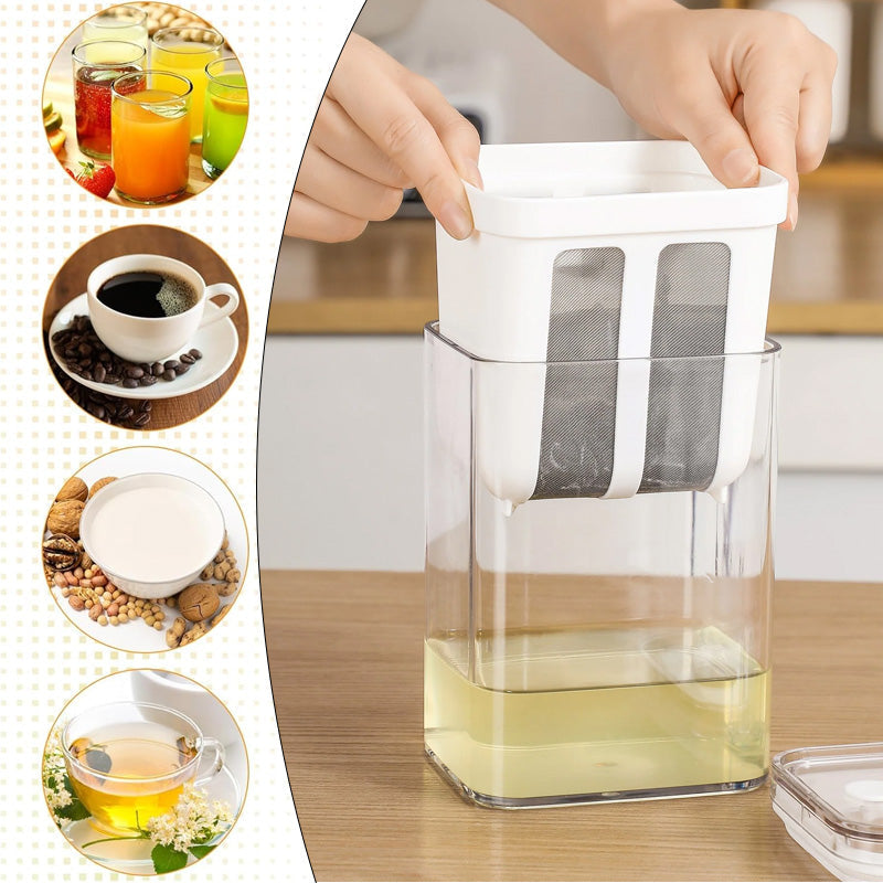 Portable Yogurt Strainer Cup,  Greek Yogurt Filter with Separator, Food Grade Greek Yogurt Strainer, Large Capacity Fine Mesh Cheese Yogurt Maker with Lid