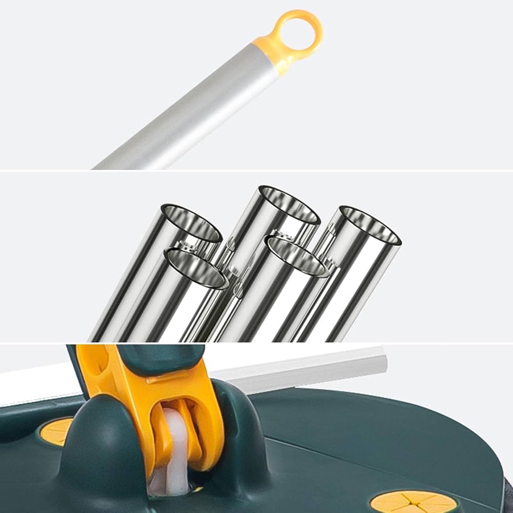 Heart Shaped Twist Mop With Viper, Rotatable Cleaning Squeeze Mop, Adjustable Long Handle Mop