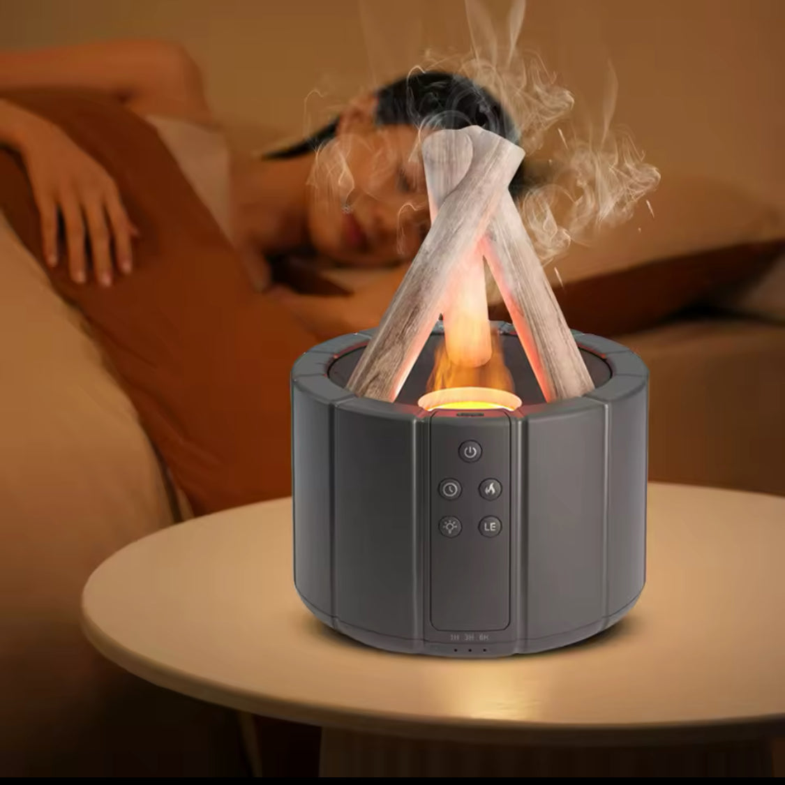 Bonfire Aromatherapy Essential  Diffuser, Ultrasonic Cool Mist Aroma Diffuser, Home Room Fragrance Air Purifier