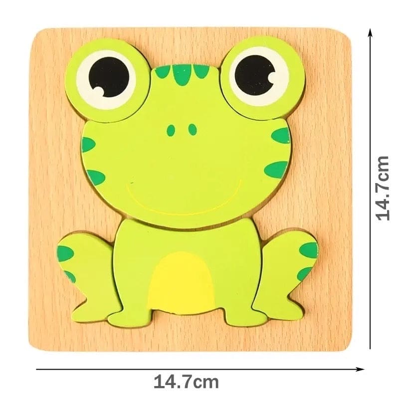 3D Wooden Puzzles, Wooden Montessori Toys, Color Shape Cognitive Skills Learning Toy, Cute Animal Puzzles For Kids, 3D Kids Puzzle Game, Wooden Puzzles for Toddlers