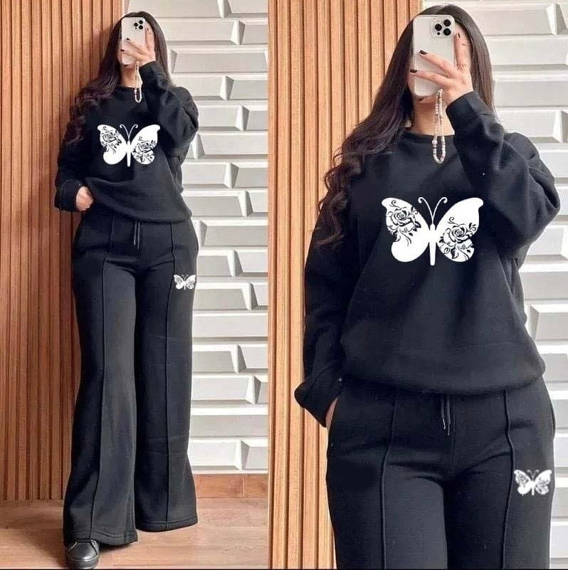 2pcs Baggy Style Women Winter Track Suit