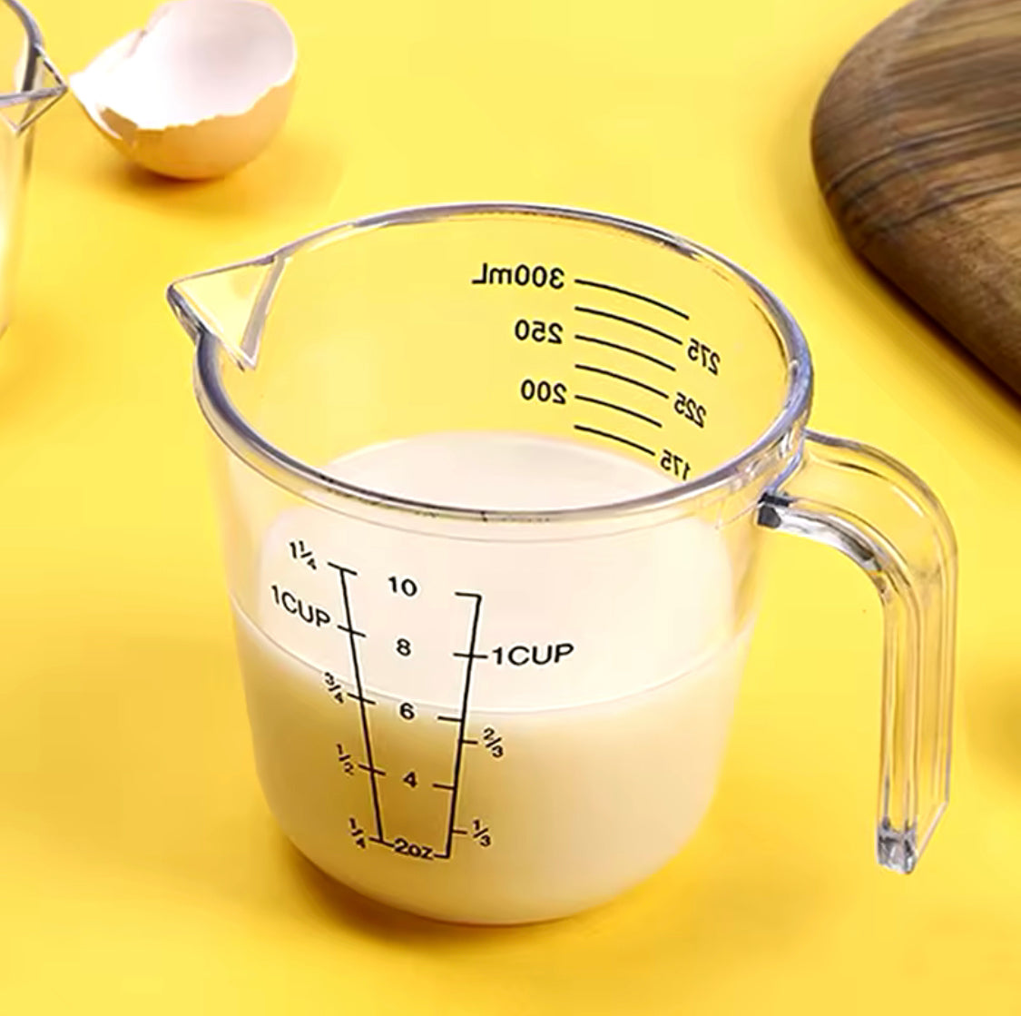 600ML Liquid Measuring Cup, Transparent Measuring Cup With Handle, Heat Resisting Plastic Water Scale Measuring Jar