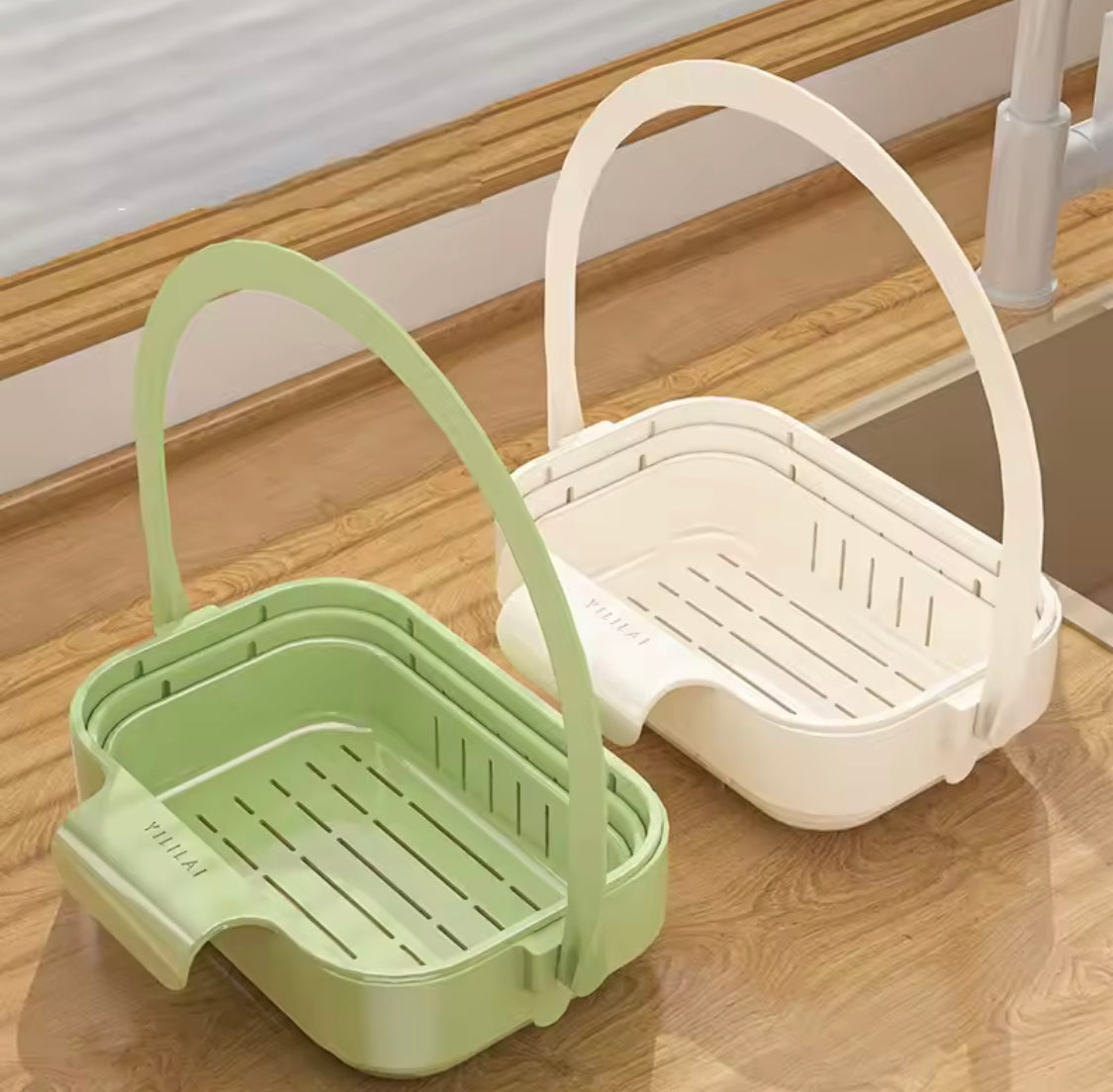 Multipurpose Folding Drain Colander, Space Saving Sink Drain Basket, Adjustable Sink Drain Filter Basket, Foldable Fruit And Vegetable Washing Basket
