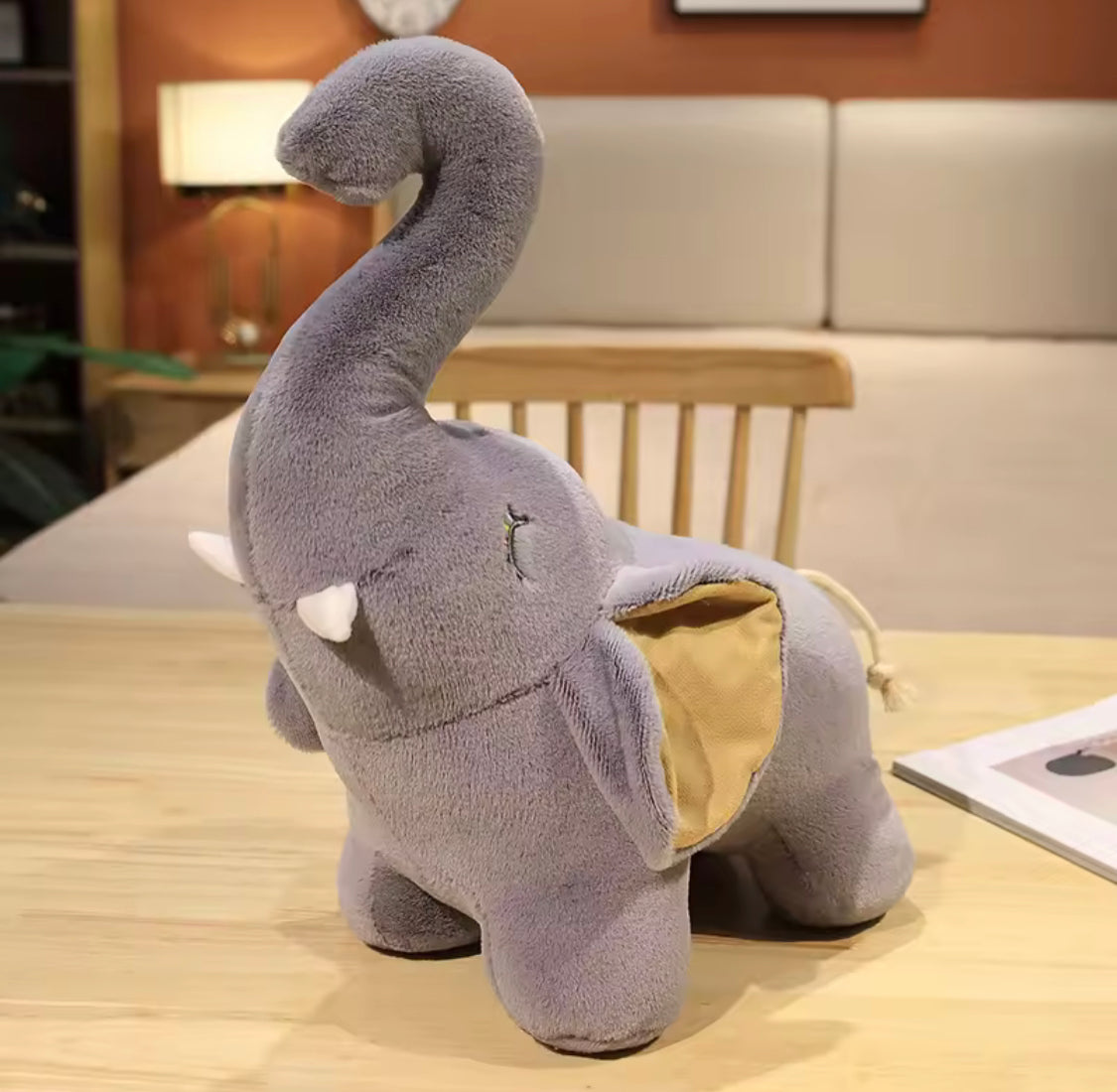 30cm Elephant Plush Toy, Home Decor Happy Elephant Doll For Kids, New Style Elephant Plush Toy