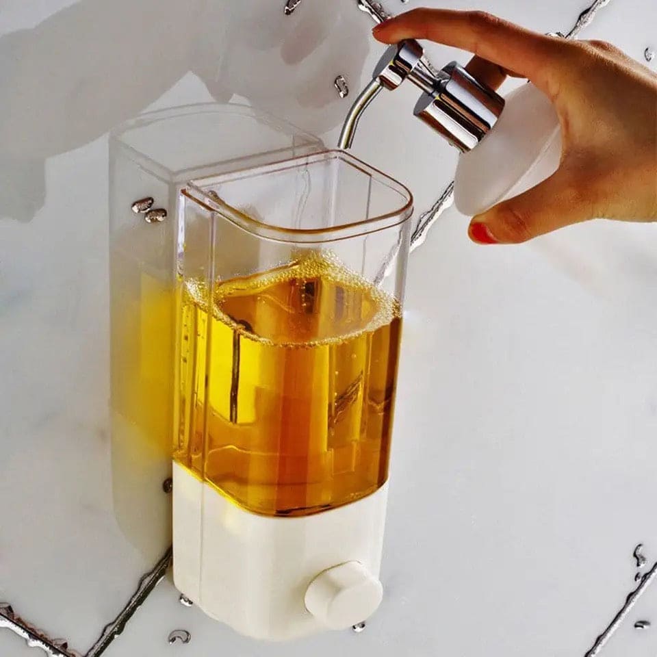 Hanging Soap Dispenser, 500ml Portable Soap Dispenser, Manual Hand Soap Dispenser, Wall Mounted Toilet Bathroom Shower Gel Dispenser
