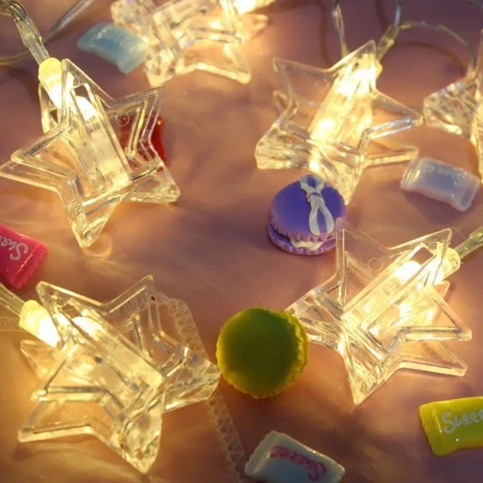 10 Pcs Led Photo Clip String Lights, Outdoor Heart-Shaped Fairy Lights, Curtain String Light Heart Shaped LED String Lights