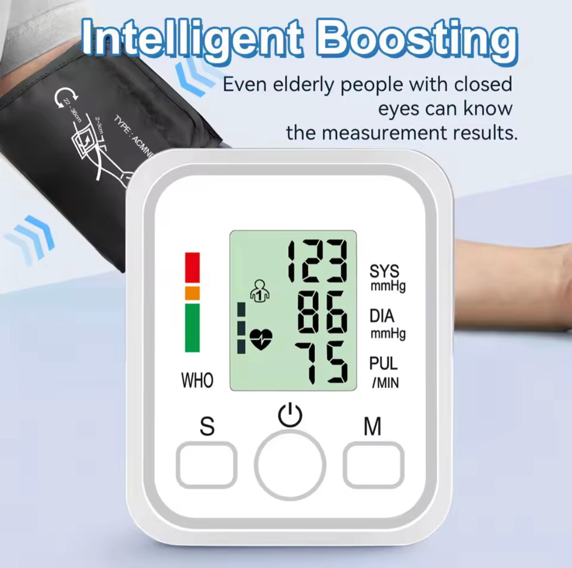 Digital Blood Pressure Monitor, Pressure Sensor Monitor Blood Pressure Equipment, Blood Pressure Monitor Kit, LED Display Medical Device