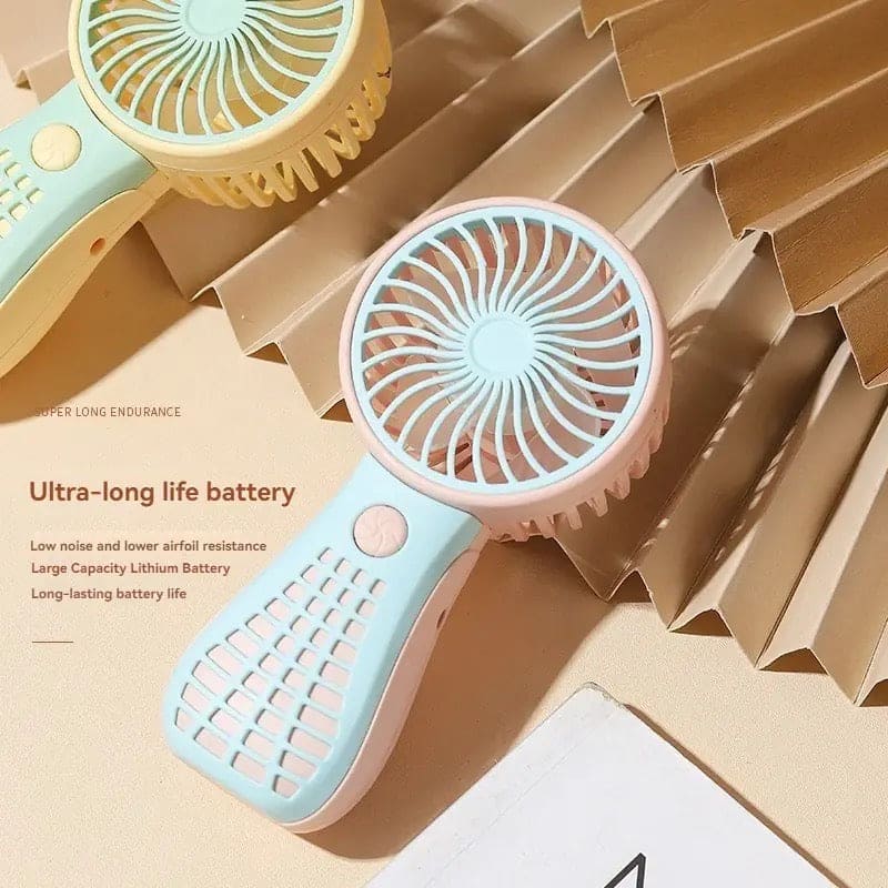 New Mini Small Fan, USB Rechargeable Handheld Fan, Summer Outdoor Portable Small Fan, Student Office Cute Small Cooling Fan, Nature Hike Mini Air Conditioner, Handheld Desktop Air Cooling Tool