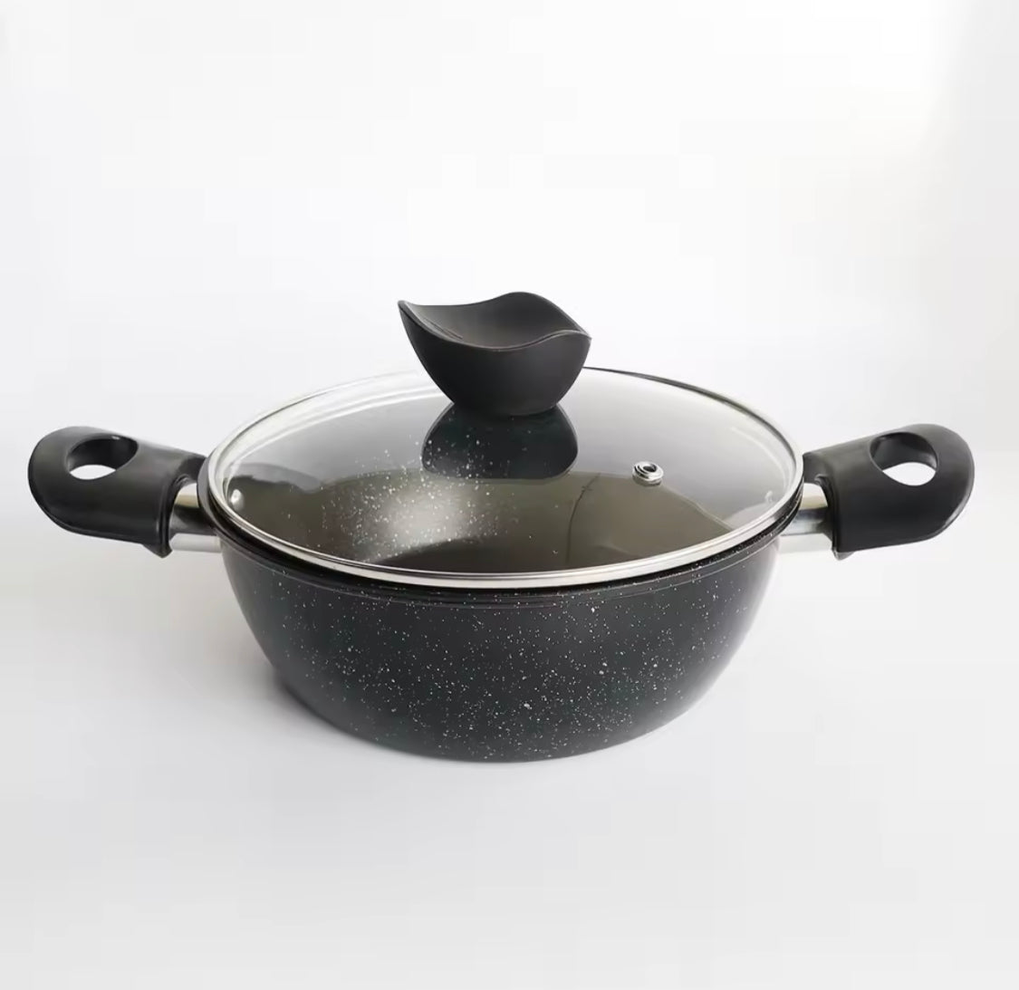 Non Stick Stockpot with Lid, Easy to Clean, Cooking Pot, Household Kitchen Cookware