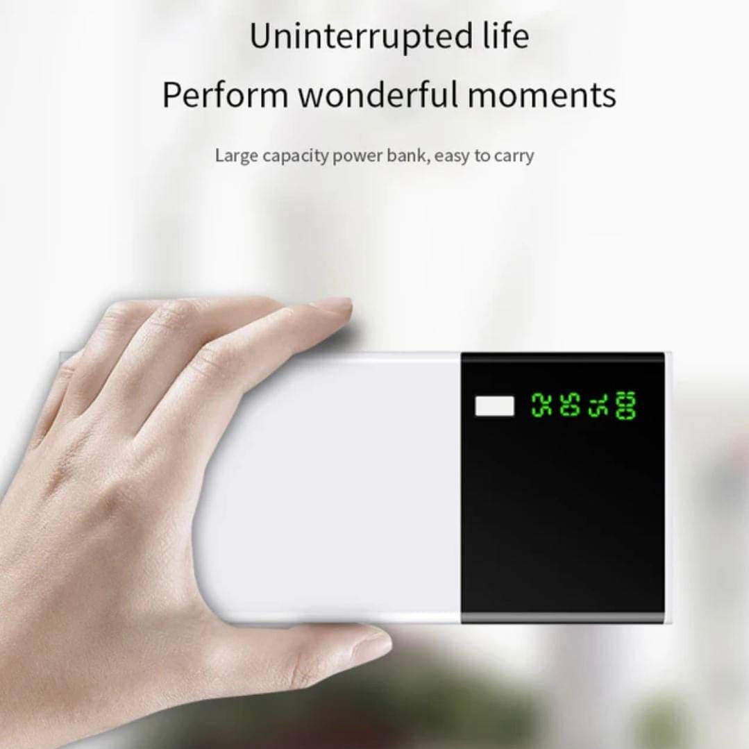 Smart Power Bank, 10000 mA High Capacity New Mobile Power Supply, Universal Mobile Power Bank, Digital Display Fast Charging Phone Charger Outdoor Portable External Battery for Mobile