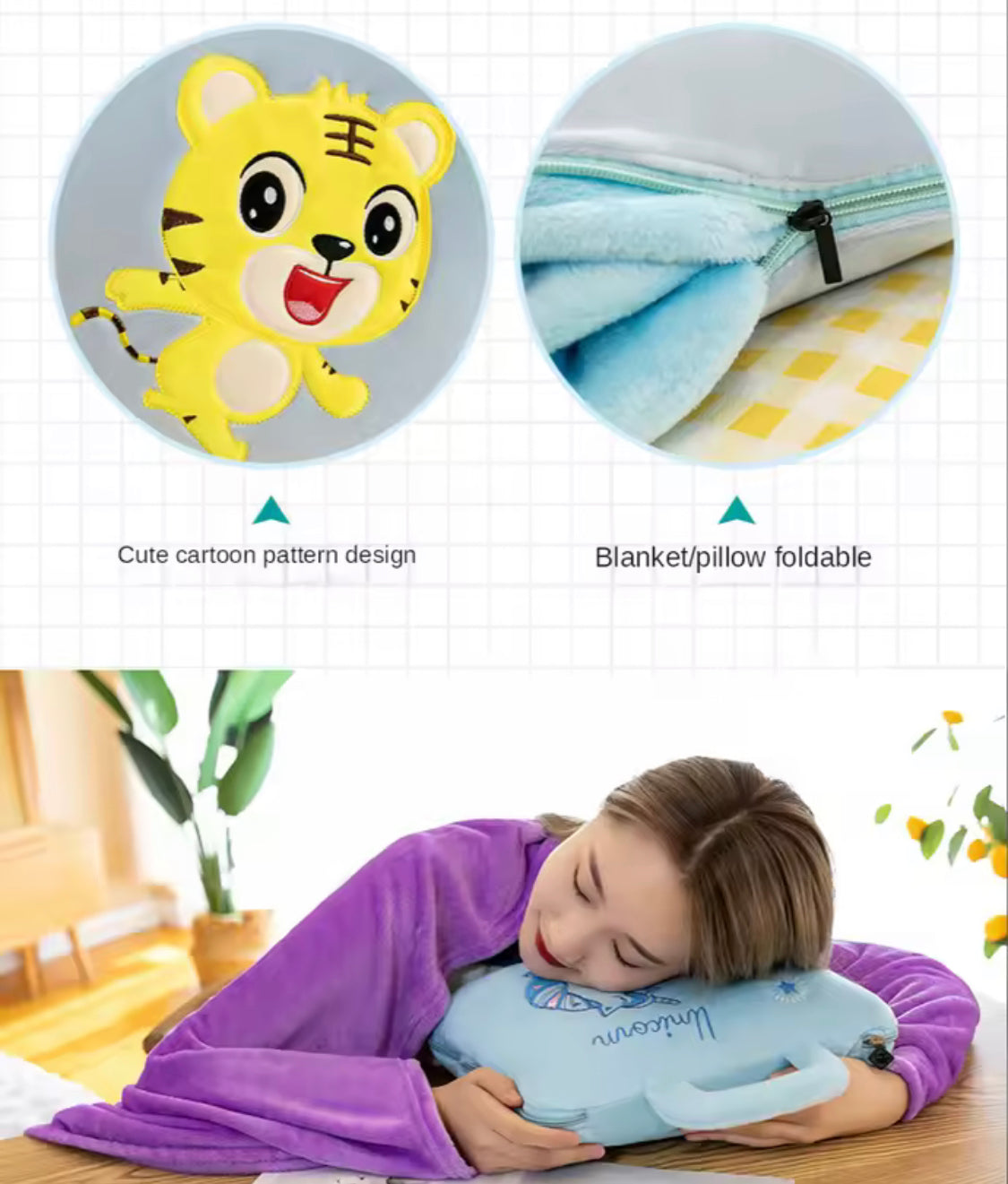 2 In 1 Pillow Blanket, Dual Use Pillow Quilt Bag, Multifunctional Folding Blanket Pillow, Pillow Quilt Set For Travel