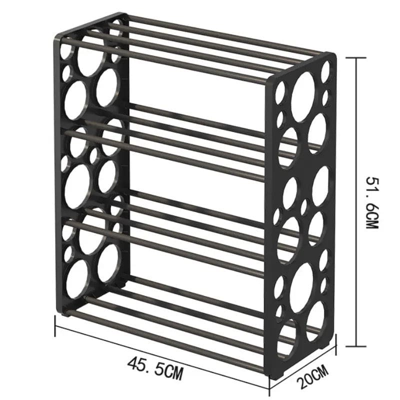 4 Layer Bubble Hole Shoe Rack, Creative Multilayer Shoe Rack, Multipurpose Space Saving Shoe Rack, Removable Assembly Shoe Cabinet for Home, Dustproof Shoe Cabinet For Home Entrance