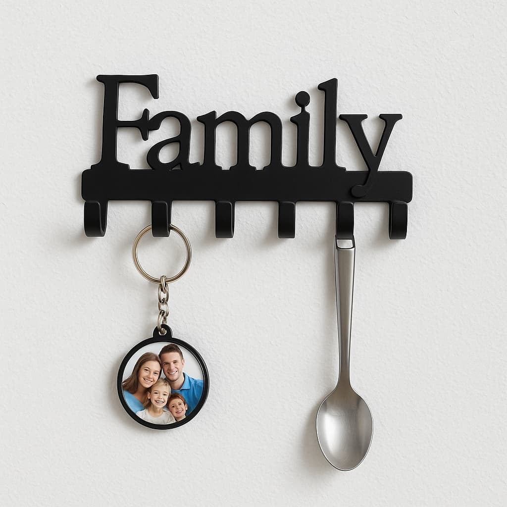 Wall Mounted Key Holder, Rack Floating, Wall Hanging Storage Rack, Key Holder For Home Decoration