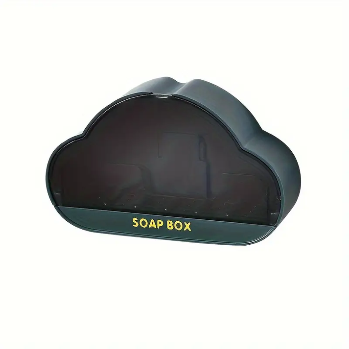 Cloud Shaped Wall Mounted Soap Holder, Wall Mounted Soap Dish Box, Bathroom Hanging Soap Tray, Plastic Bathroom Soap Holder