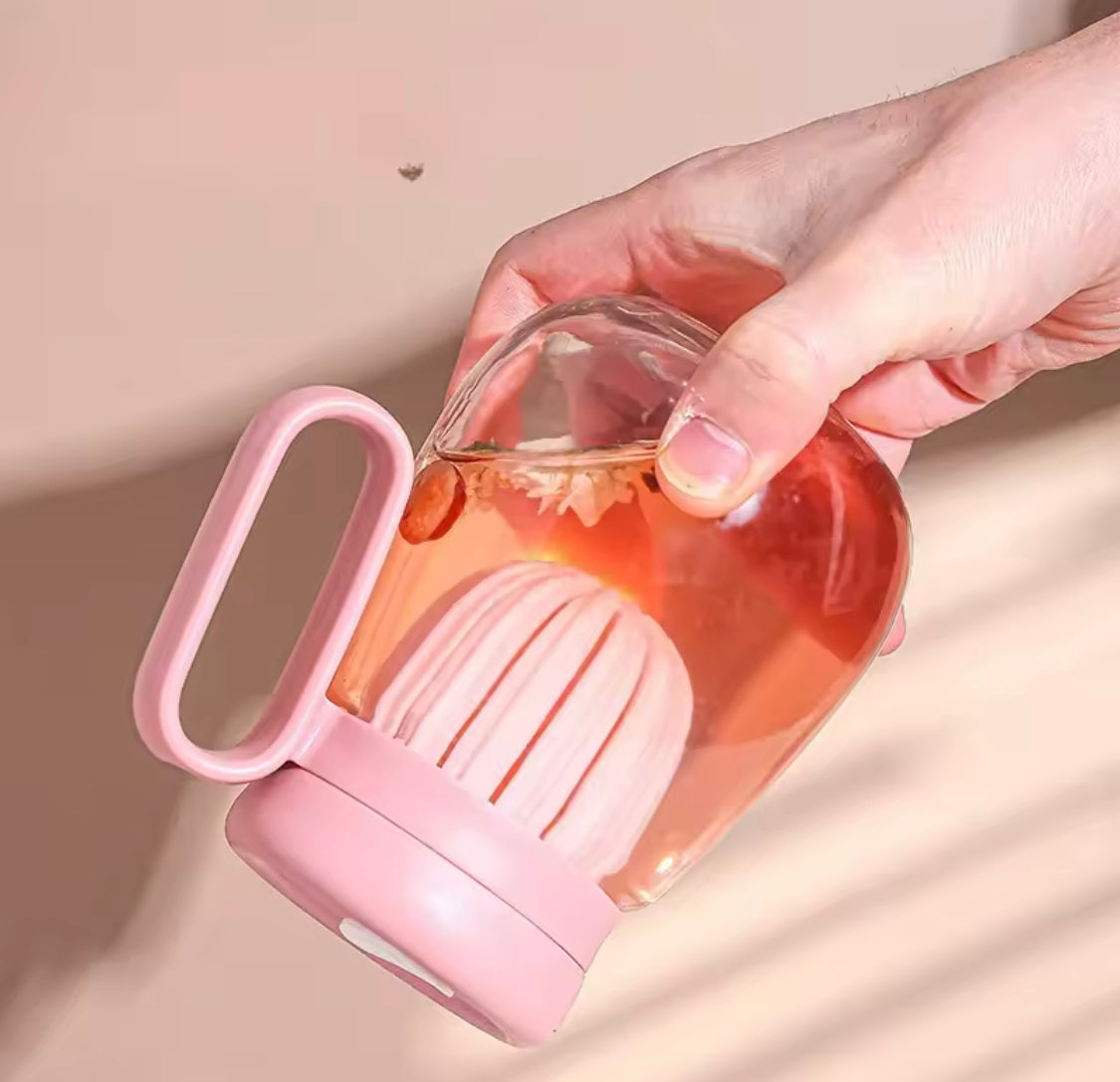 850ml Glass Water Bottle, Transparent Milk Juice Cup, Portable Outdoor Leakproof Drink Ware, Water Glass Bottle, Mugs Coffee Cups