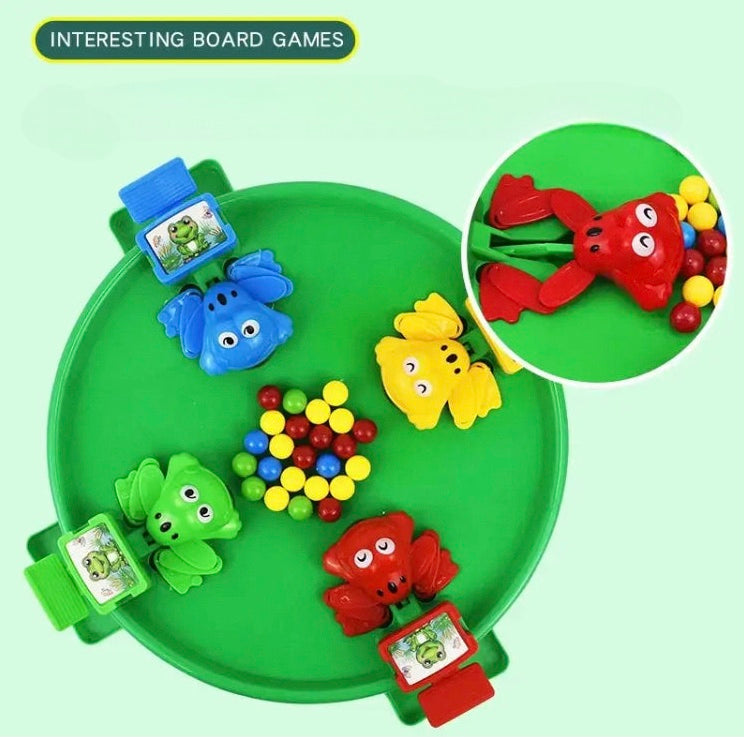Fun Frog Eats Beans Game,  Parent-child Interaction Table Board Game, Educational Games For Children