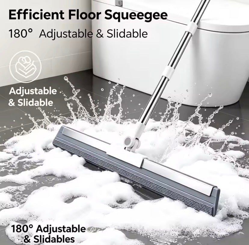 Magic Broom Bathroom Silicone Wiper, Window Washing Glass Scrapper, Household Cleaning Tools