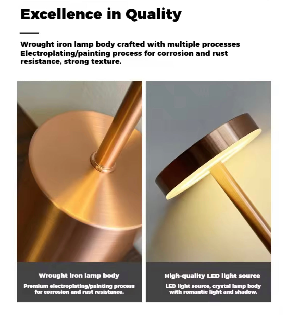 Modern Touch LED Desk Lamp, Rechargeable Sensor LED Lamp, 3 Modes Sensor Touch LED Lamp