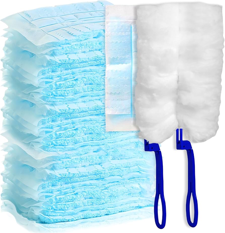 Dusting Brush With Disposable Electrostatic Absorbent, Disposable Dusters With Replace Heads Refills, Microfibre Duster Brush, Car Dust Brush