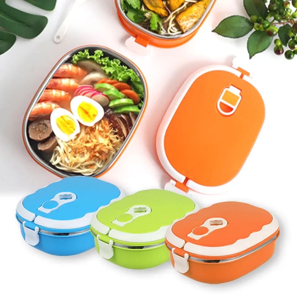 Warmer Lunch Box, Student Square Lunch Box, Stainless Steel Thermal Food Container, Rectangular Bento Box With Handle, Portable Travel Bowl For Meal, Multipurpose Durable Food Case, 900ml Kids Thermos for Hot Food