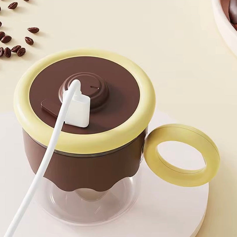 Smart Electric Self Mixing Mug With Handle, Automatic Self Stirring Coffee Mug, Portable Automatic Stirring Cup, Rechargeable Automatic Beverage Mixing Mug