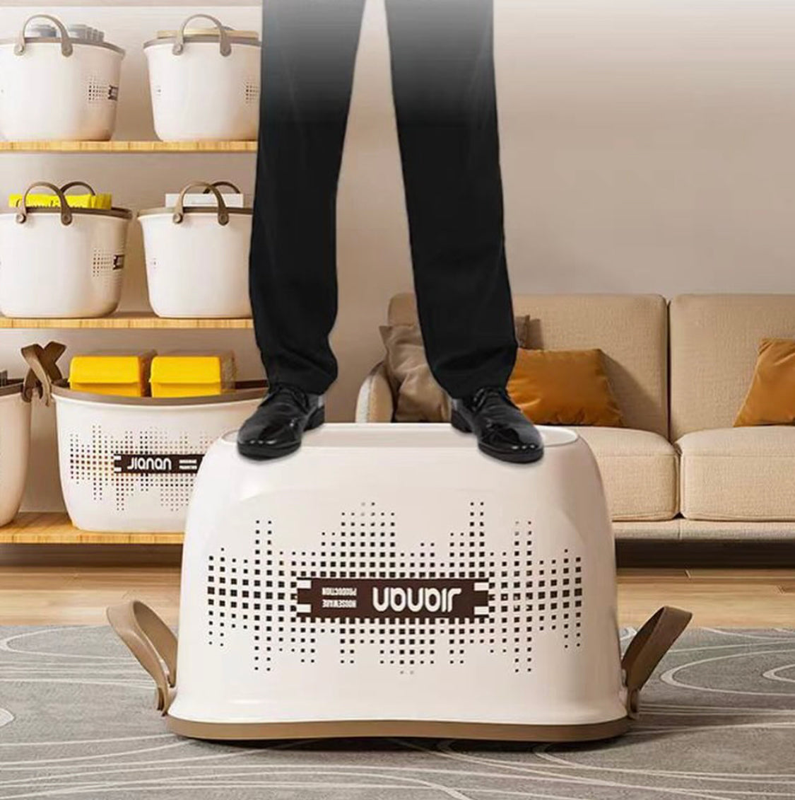 3pcs Multipurpose Storage Basket, Closet Organization Container Basket, Toiletries Storage Basket