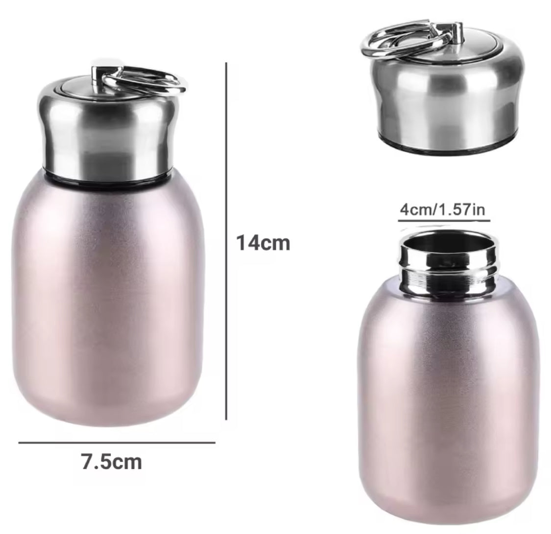 300ml Mini Thermos Bottle,  Stainless Steel Insulated Water Thermos, Leak Proof Sport Tumbler Kettle