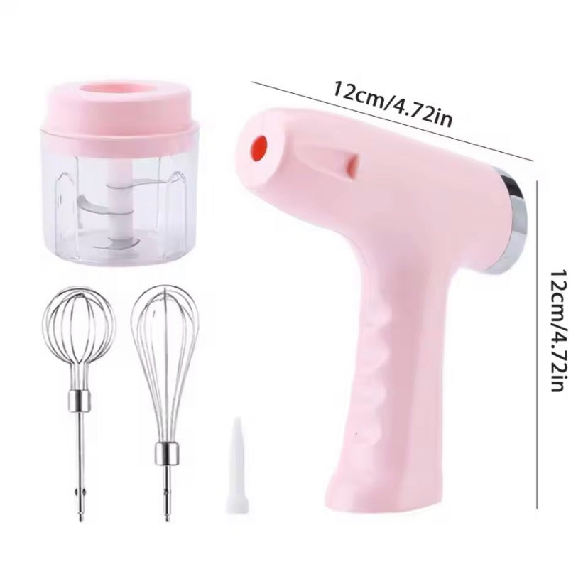3 In 1 Electric Food Chopper, Handheld Food Chopper And Whisk, Rechargeable Food Chopper Set