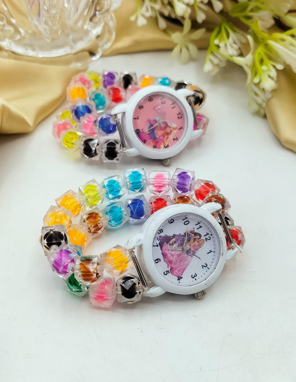 Fancy Kids Crystal Bracelet Watch, Party Ring Bracelet Jewellery, Adjustable Bracelets Hand Wristband