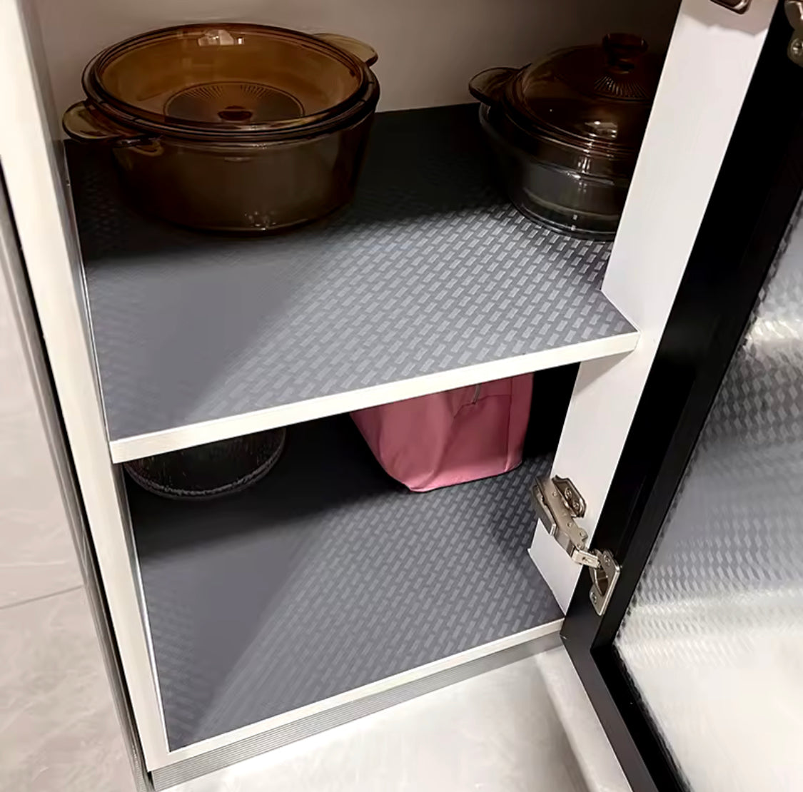 Kitchen Cabinets Shelf Liners, Waterproof Refrigerator Liners, Washable Liners for Home Kitchen