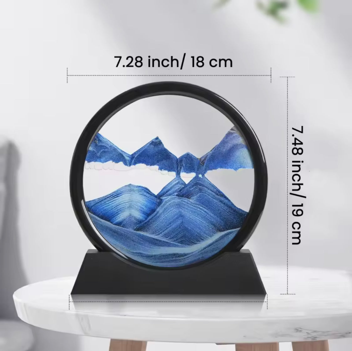 3D Moving Sand Art Frame, Creative Flowing Sand Painting, Modern Sand Motion Art, Desktop Sand Art Decoration