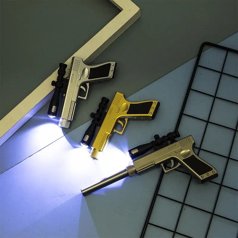 Pistol Shape Gel Pen,  Creative Gun Shape Gel Pen Light, ED Weapon Gel Pen, Refill Pen, Stationery School Supplies, Gun Toy Gel Pen, Sniper Rifle Gel Pen for School Student Writing Kids