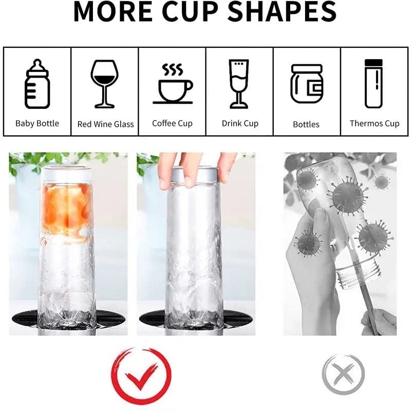 Automatic Cup Washer, Faucet Glass Cleaner For Kitchen Sink, Bar Glass Rinser Coffee Pitcher, Washer Bottle Rinser Wash Cup Tool, Faucet Bar Glass Rinse, Kitchen Sink Accessories Sets Glass Rinser, High Pressure Glass Cleaner