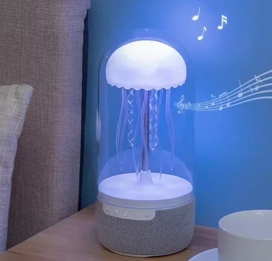 Colorful Jellyfish Lamp With Bluetooth Speaker, Floating Jellyfish Speaker, Portable Bluetooth Speaker
