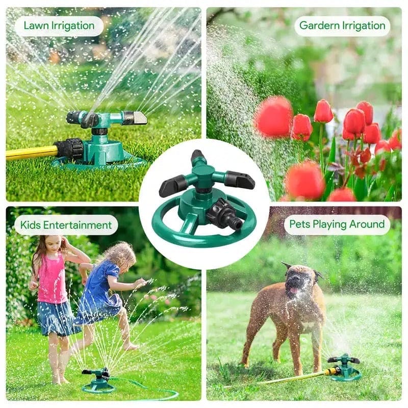 Garden Sprinkle, Automatic Garden Lawn Sprinklers, Multipurpose Yard Sprinklers for Plant Irrigation, 360 Degree Automatic Rotating Garden Water Spray, Water Saving Atomizing, Garden Irrigation Lawn Spray Head