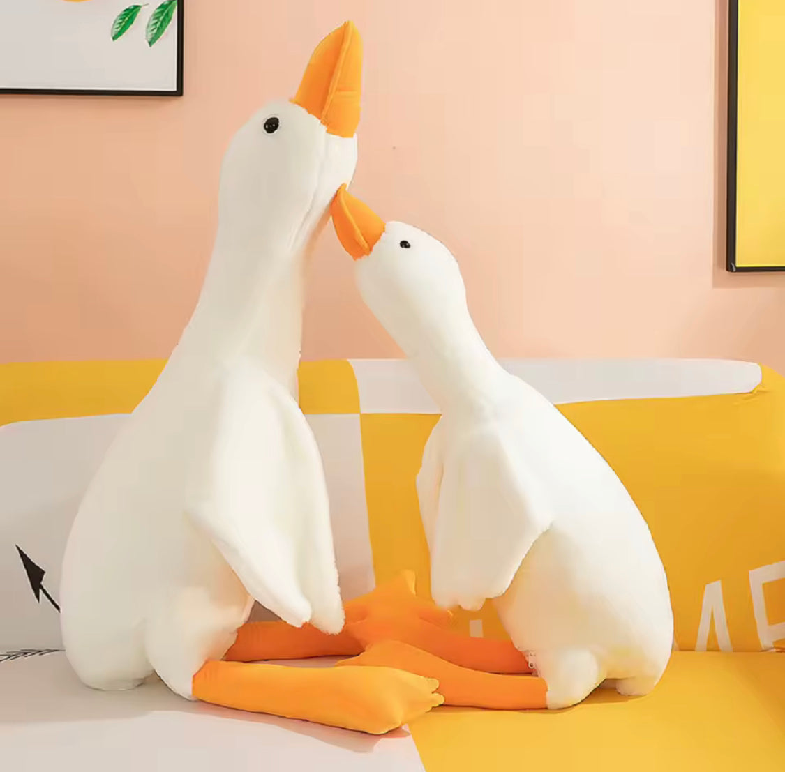 Cute Duck Pillow Cushion, White Goose Plush Toy, Super Soft  Stuffed Pillow